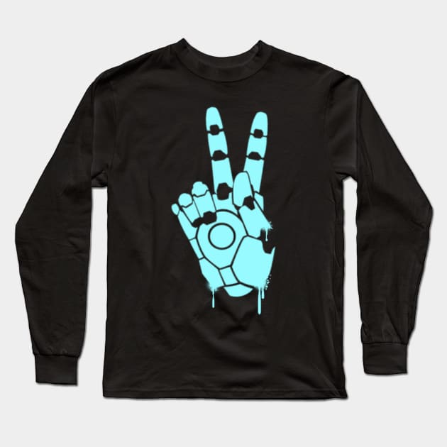 Zenyatta Peace Sign Long Sleeve T-Shirt by Genessis